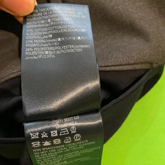 Incotex Grey Blue Color Blocked Slim Pleated Incotex Wool Dress Pants EU 48 - Picture 8 of 15